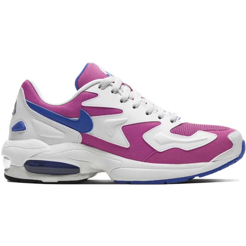 Nike Air Max2 Light Sneakers Womens 9.5 Pink White Blue Retro Running Shoes
